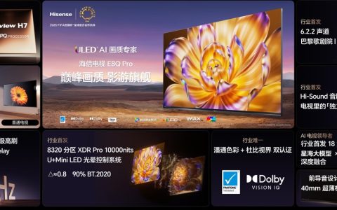海信电视E8Q震撼发布：AI赋能，开启影游视听新纪元
