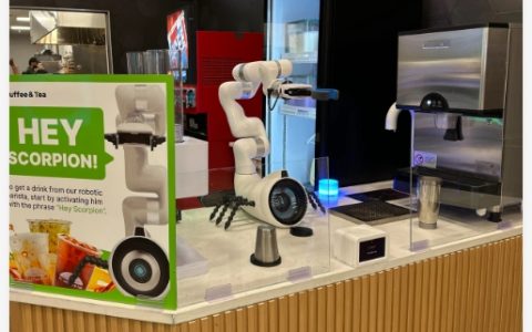 Nvidia AI 驱动的人形机器人开始在餐厅提供咖啡服务