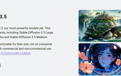 Stability AI发布全新 Stable Diffusion 3.5生成模型，三个版本、速度大提升