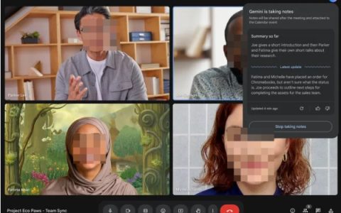 ​Google Meet推出 AI 自动记笔记功能，会议再也不怕遗漏信息