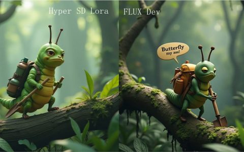 字节跳动开源FLUX Dev的Hyper SD Lora 生图步数减至8步