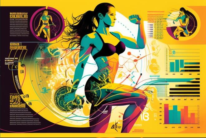 健身 运动 女性 矢量图