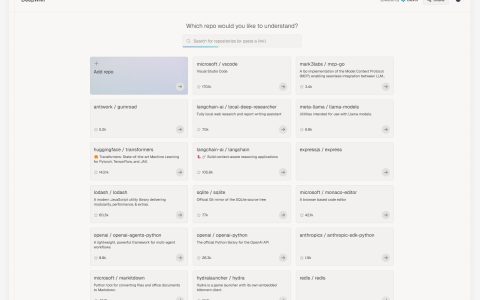 DeepWiki：AI驱动的GitHub代码库百科全书正式亮相